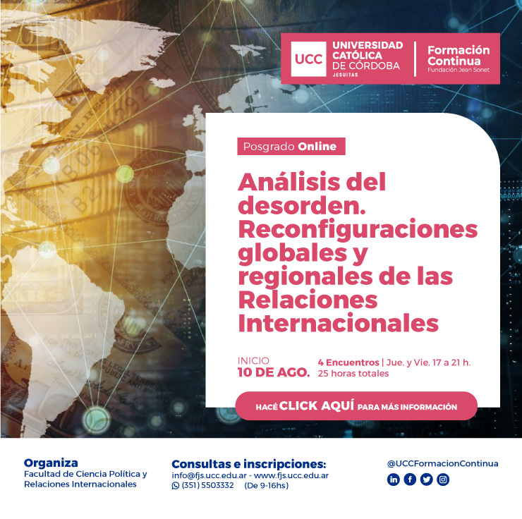 Formación Doctoral: ANÁLISIS DEL DESORDEN 